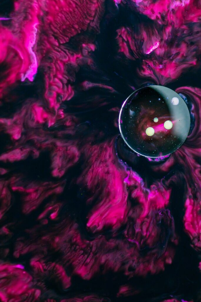Vibrant Paint Stains & Bubbles - Stunning 4000x6000 Abstract Wallpaper