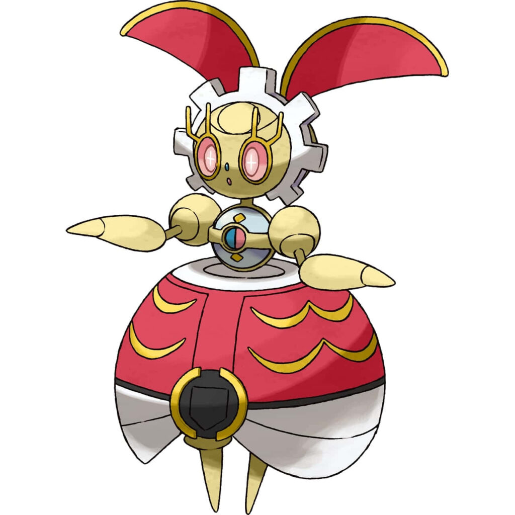 Elegant Magearna Original Color Wallpaper: Clockwork Design Background