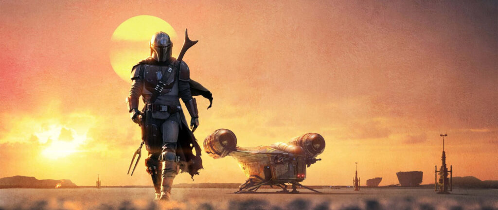 Mandalorian Sunset Wallpaper: A Striking Star Wars Scene