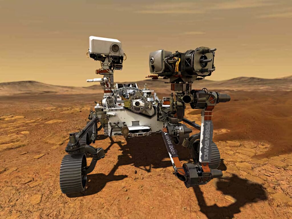 Stunning Mars Rover Wallpaper: Exploring Rugged Martian Terrain