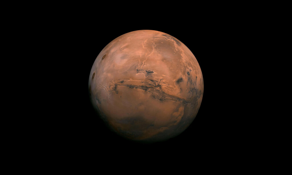 Stunning Mars Wallpaper: Reddish Surface & Intricate Craters