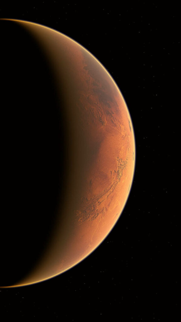 Stunning Mars Wallpaper: Captivating Cosmic iPhone Background
