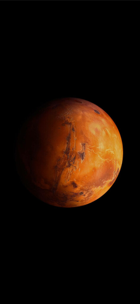 Stunning Mars Wallpaper: Vibrant Red Planet Design for iPhone