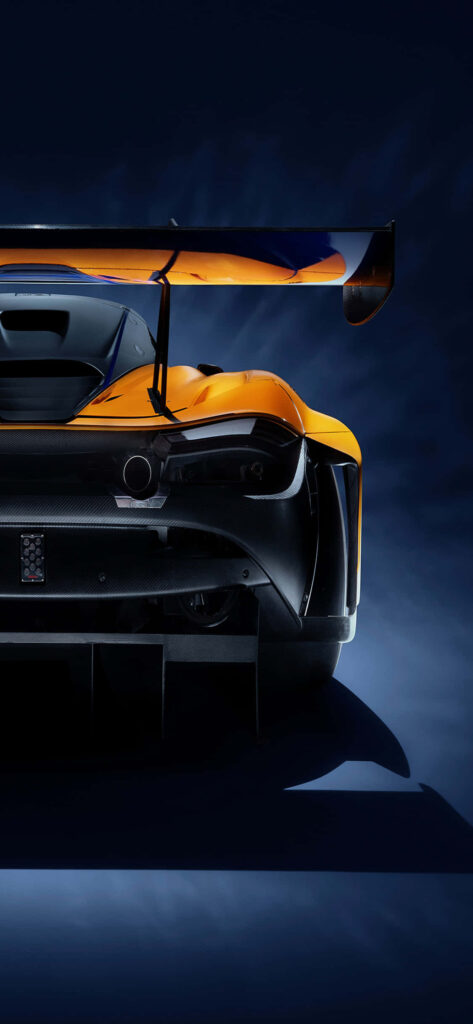 Stunning McLaren 720S GT3 Wallpaper: Aerodynamic Design & Rear View