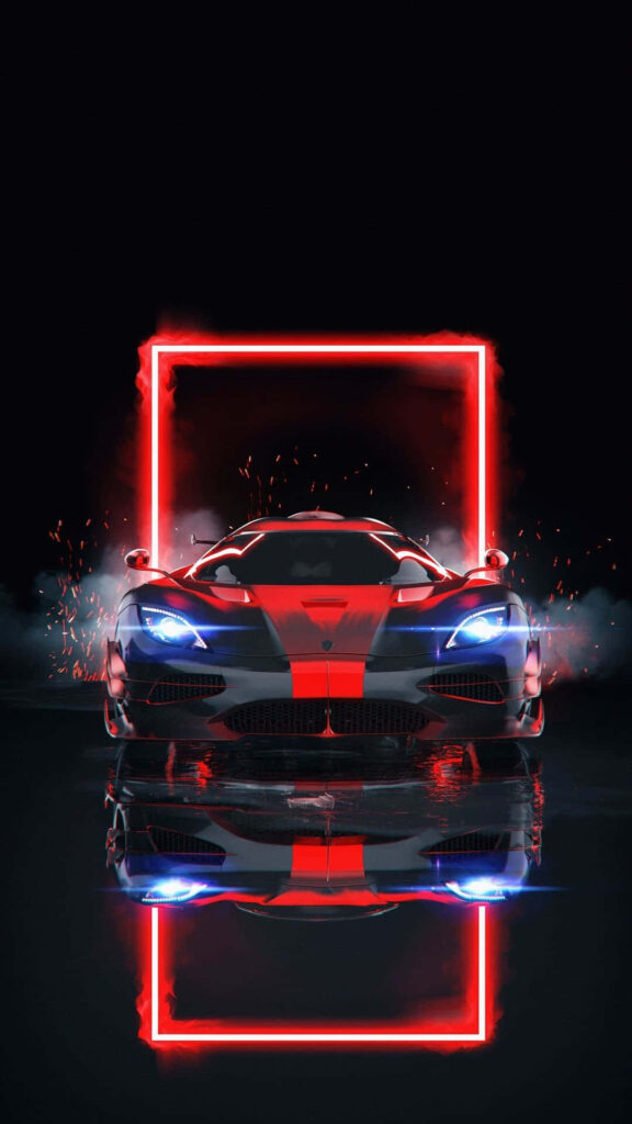 Neon McLaren P1 Wallpaper: Futuristic Glow & Reflections Background