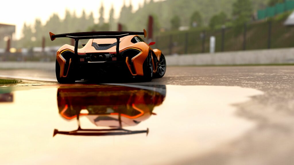 Stunning McLaren P1 Wallpaper: Race Track Elegance at 3840x2160