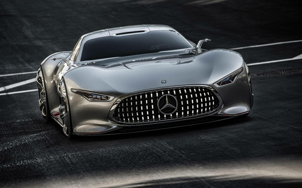 Sleek Mercedes-Benz AMG Concept Car Wallpaper - Futuristic Design