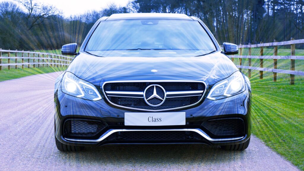 Stunning Mercedes-Benz S-Class Wallpaper: Front View Elegance