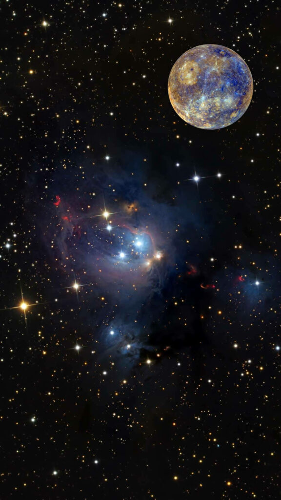 Stunning Mercury Cosmic Wallpaper: Star-Filled Galaxy Background