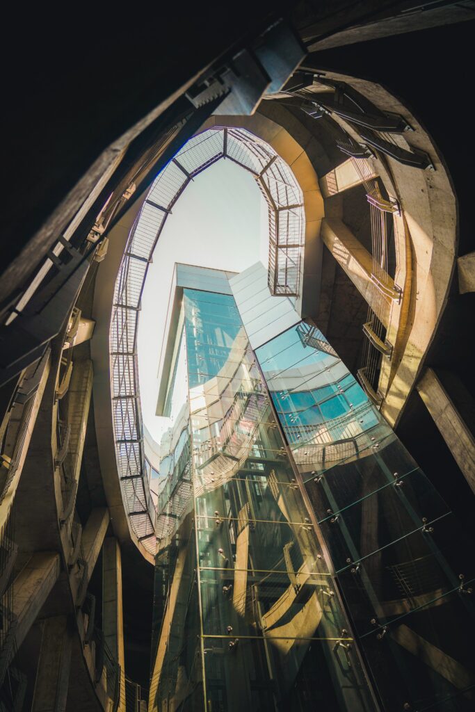 Stunning Modern Architecture Wallpaper: Geometric Urban Cityscape
