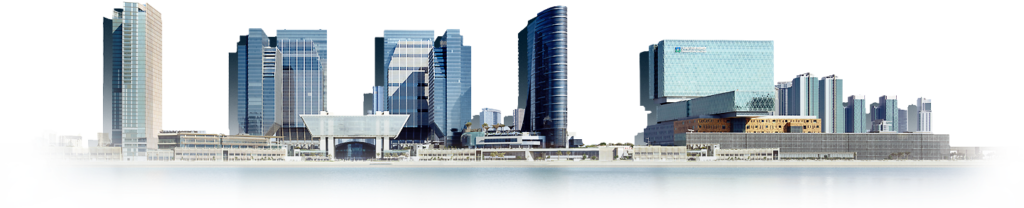 Stunning City Skyline Panorama Wallpaper: Skyscrapers & Waterfront