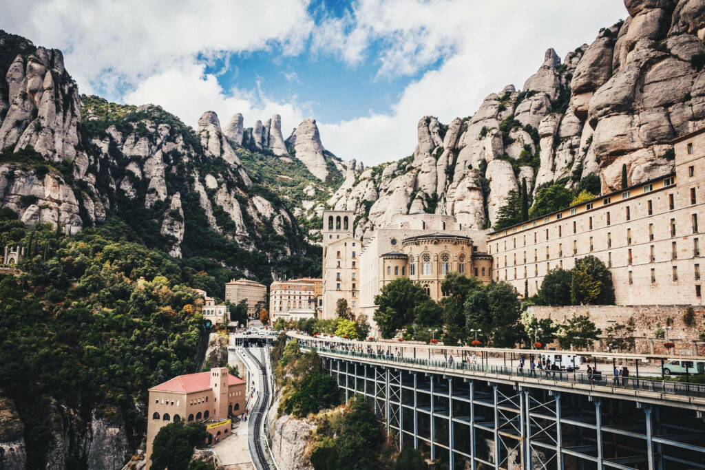 Montserrat Bridge Wallpaper: Scenic Views & Historic Architecture