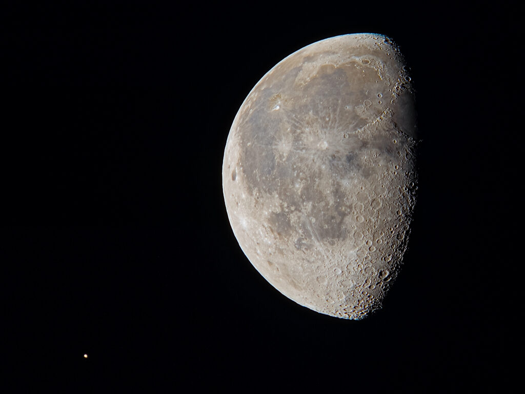 Stunning Moon Wallpaper: Detailed Craters & Textures in Space