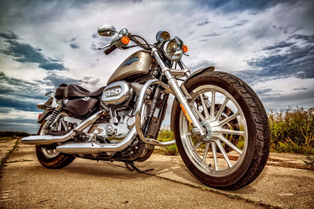 Stunning Motorcycle Wallpaper: Adventure Bike on Dirt Road