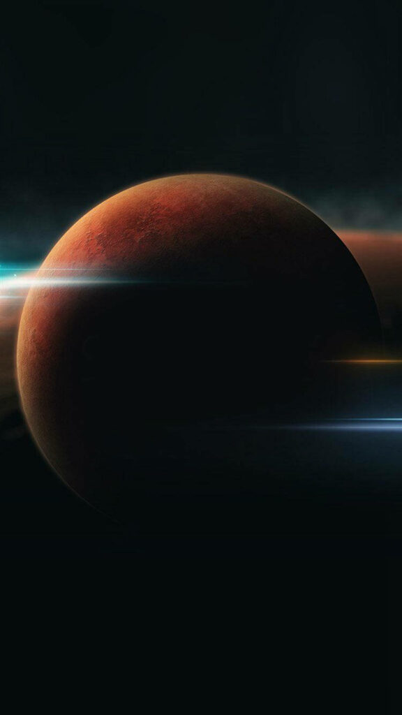 NASA-Inspired Mars Wallpaper: Stunning Dark Background for iPhone