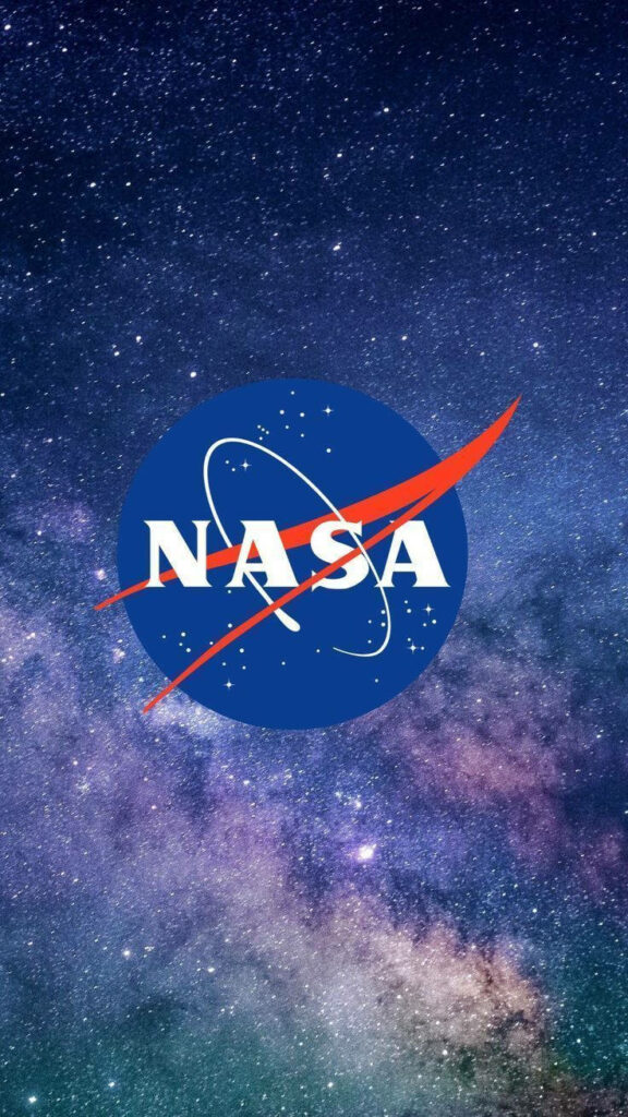 Stunning NASA Logo Wallpaper for iPhone: Starry Background Delight