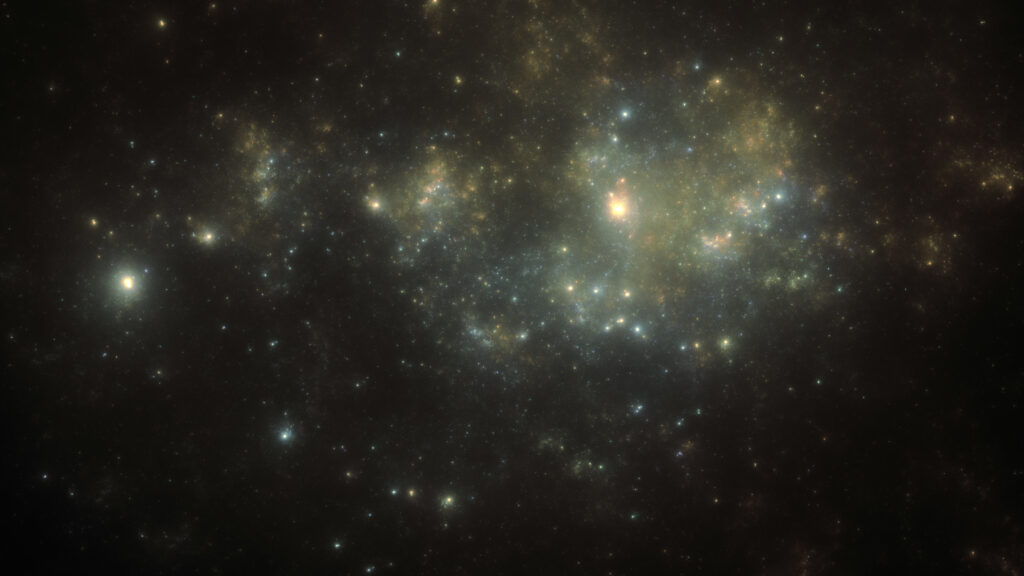 Stunning Nebula Wallpaper: Intricate Fractal Patterns & Cosmic Light