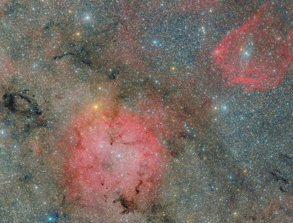 Stunning Nebula Wallpaper: Radiant Cosmic Scene with Shining Stars