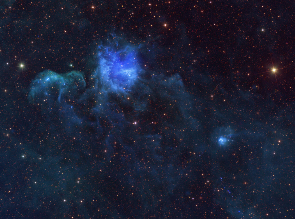Vibrant Blue Nebula Wallpaper: Cosmic Deep Space Background