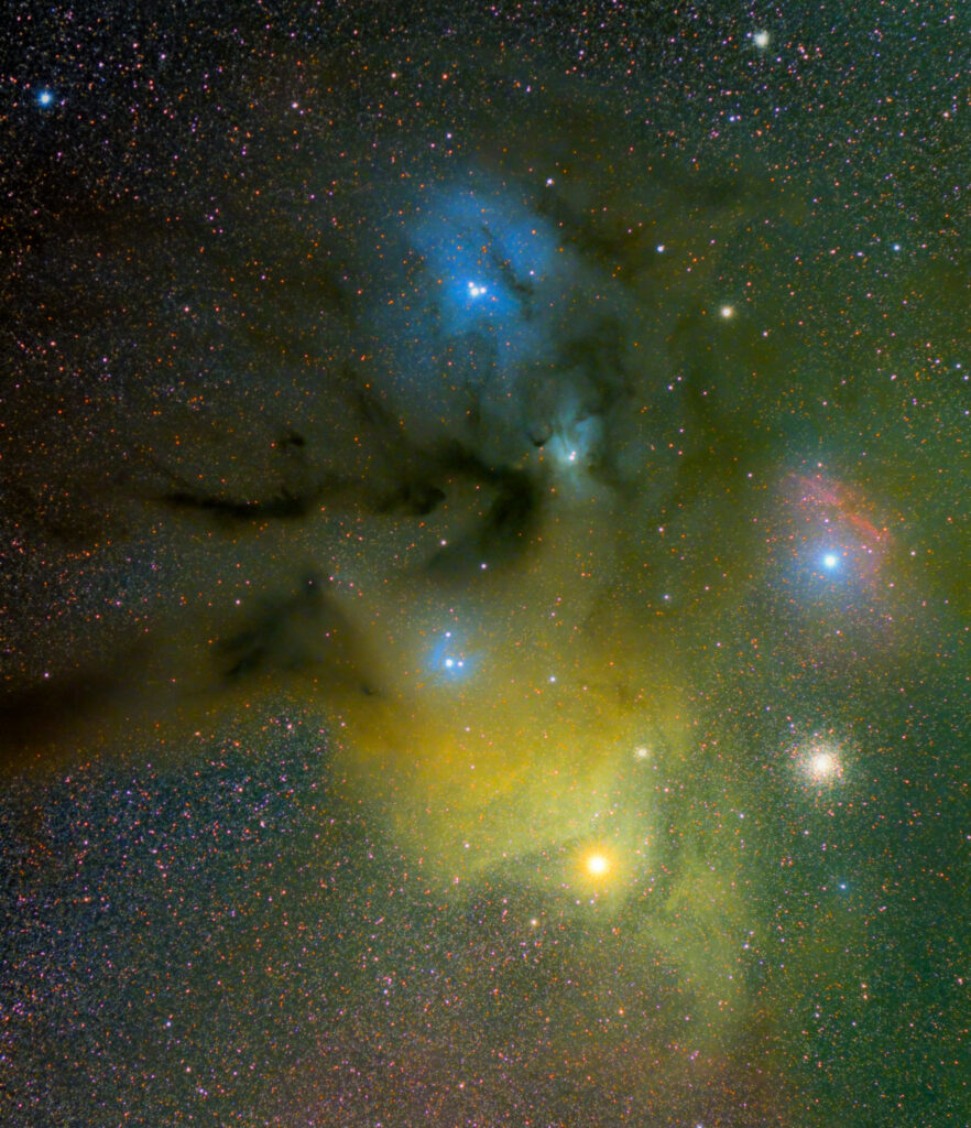 Vibrant Nebula Wallpaper: Stunning Cosmic View in Green & Blue