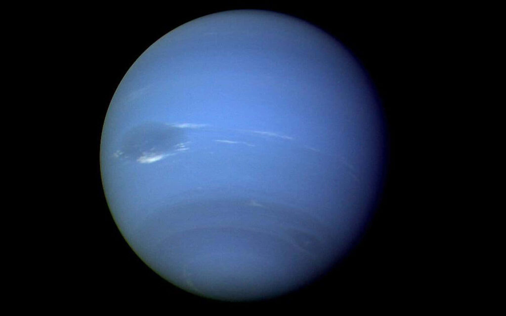 Serene Neptune Wallpaper: Mesmerizing Ice Giant Background