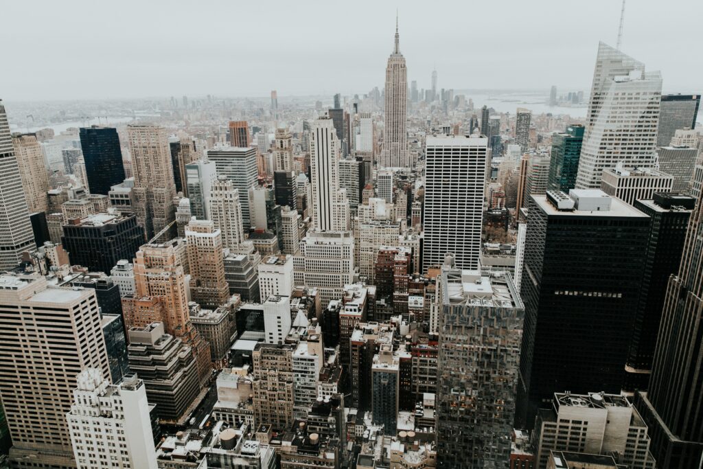 Stunning New York City Skyline Wallpaper - Aerial Urban Charm