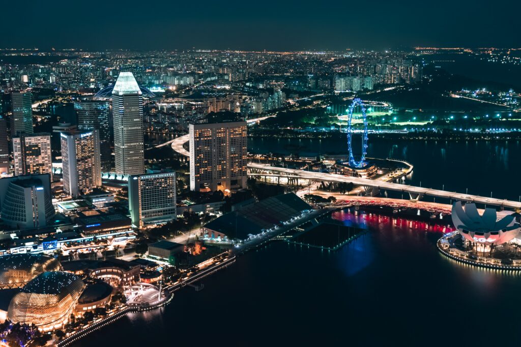 Captivating Night City Wallpaper: Skyscrapers & Vibrant Lights