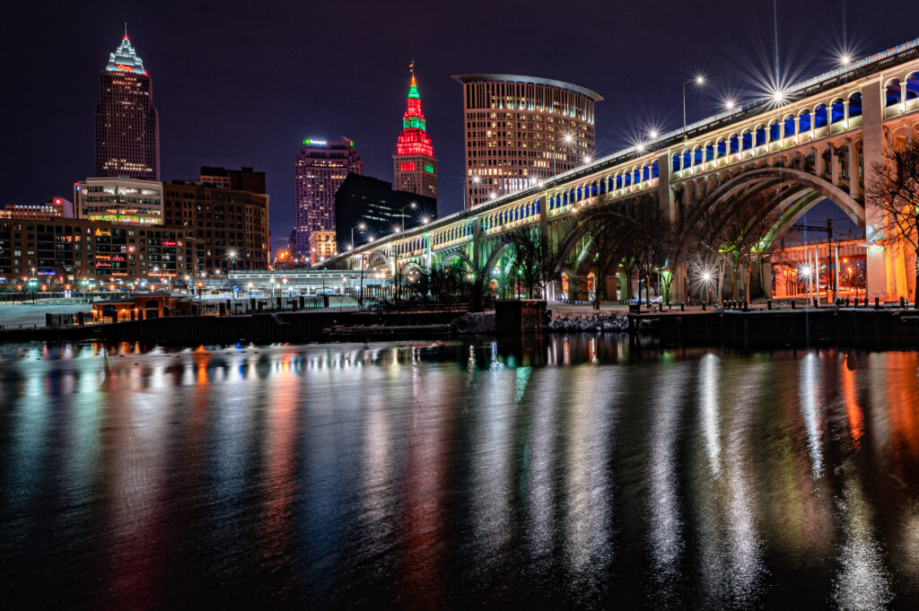 Vibrant Night Cityscape Wallpaper: Colorful Lights & Stunning Architecture