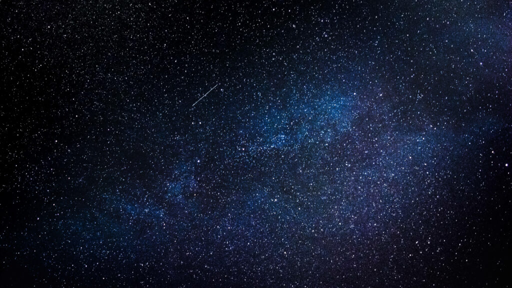 Stunning Night Sky Wallpaper: Stars & Meteor Serenity Background