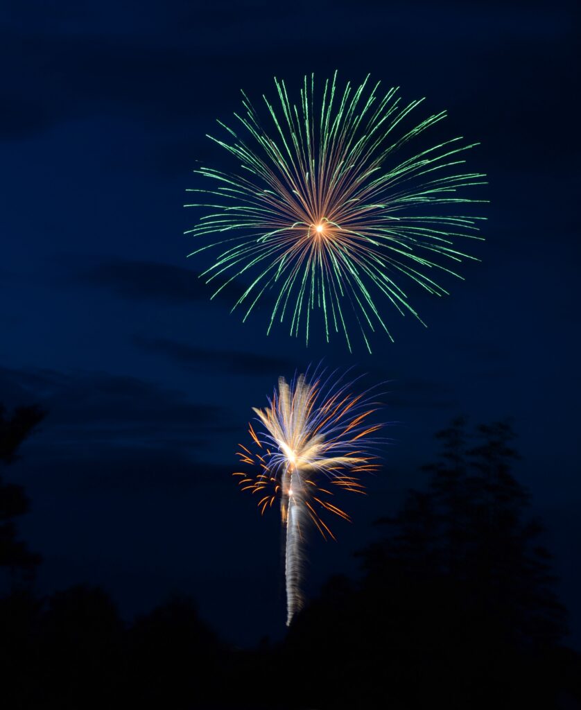 Vibrant Night Sky Fireworks Wallpaper - 3072x3756 Stunning Background