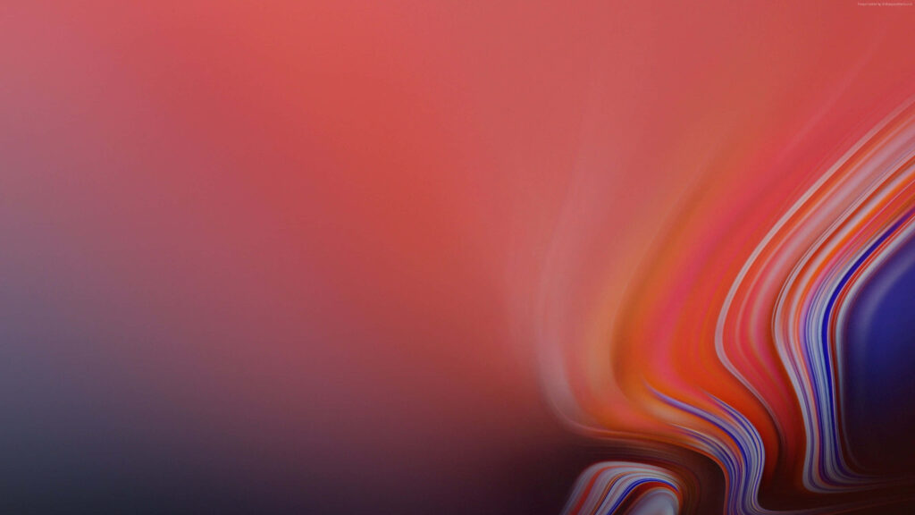 Vibrant Orange-Red to Blue Gradient Wallpaper for Galaxy Note 4