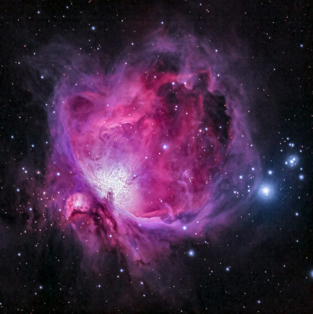 Stunning Orion Nebula Wallpaper: Vibrant Cosmic Cloud Background