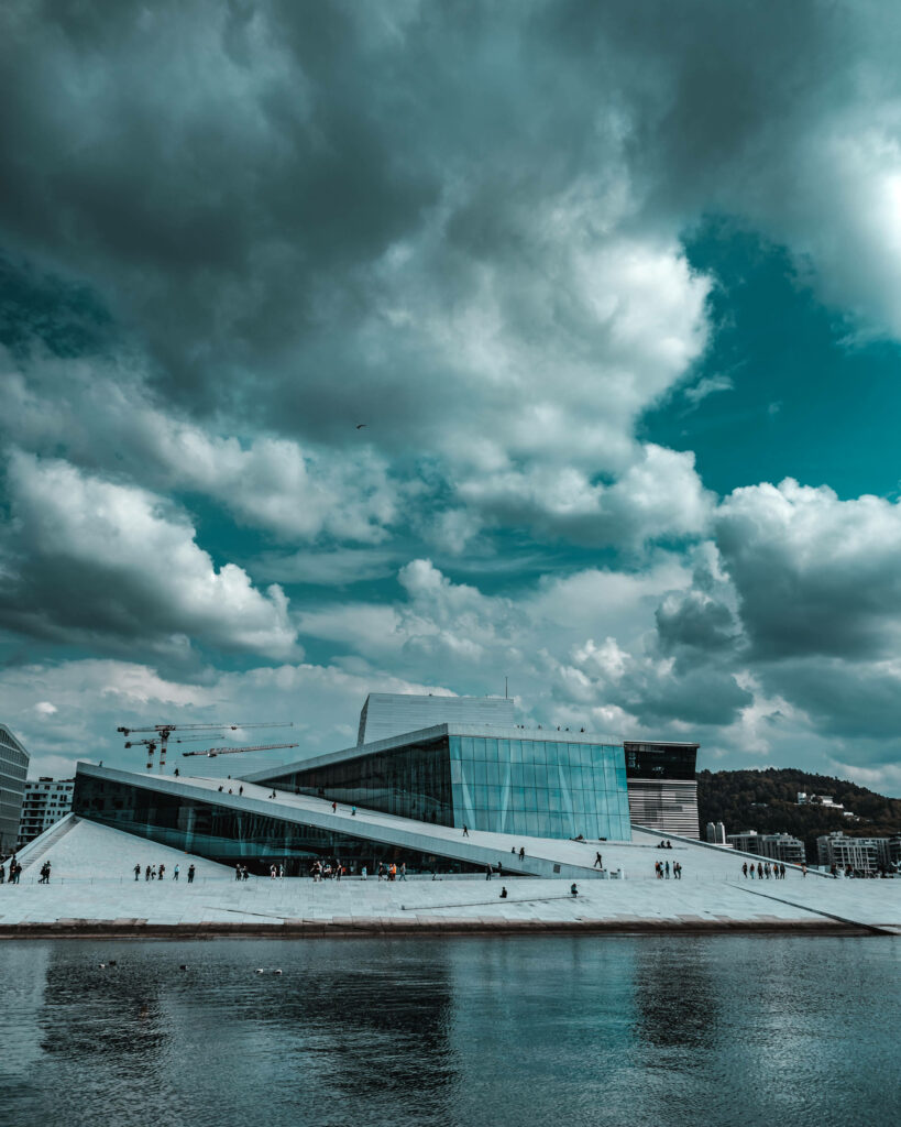 Stunning Oslo Opera House Wallpaper: Iconic Architecture & Ocean Reflections
