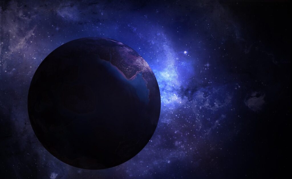 Mystical Outer Space Wallpaper: Planet & Stars in Stunning Clouds