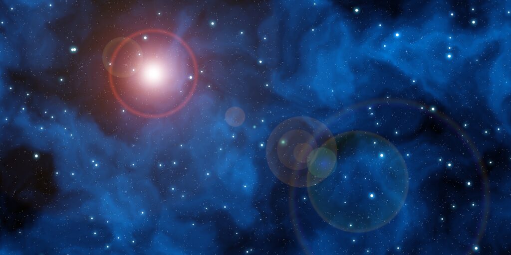Vibrant Outer Space Wallpaper: Stars & Cosmic Clouds Background