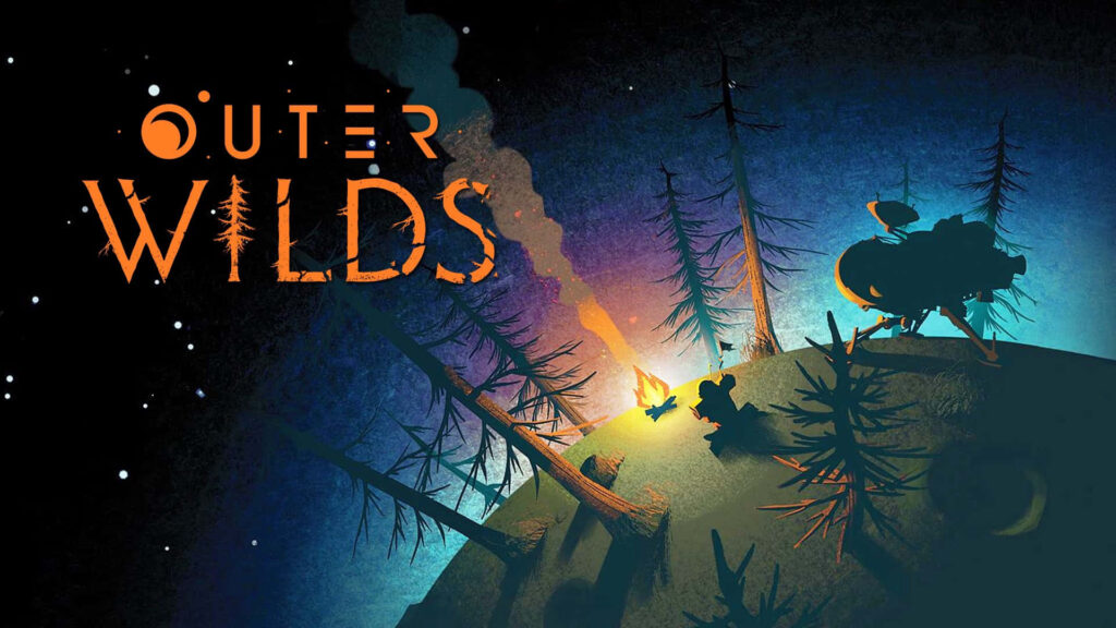 Serene *Outer Wilds* Campfire Wallpaper: Explore Alien Worlds