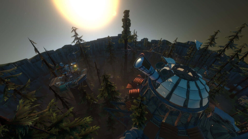 Outer Wilds Inspired Wallpaper: Serene Observatory Scene Background