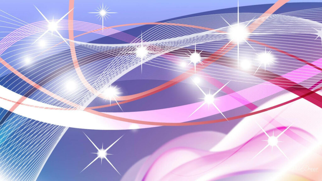 Dreamy Pastel Abstract Wallpaper with Swirls and Sparkles