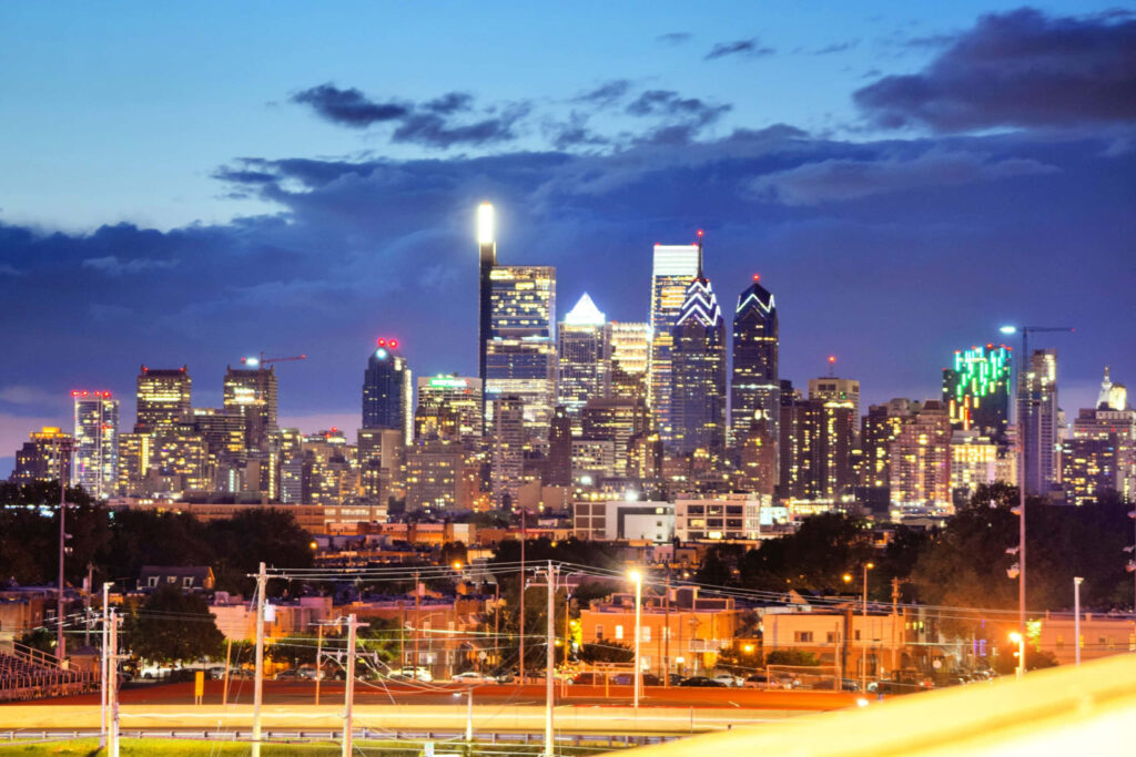 Vibrant Philadelphia Skyline Wallpaper - Late Afternoon City View