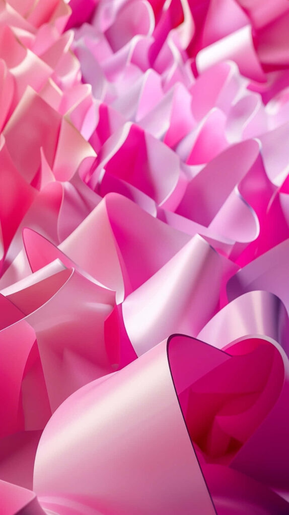 Elegant Pink Heart Patterns Wallpaper - Stunning Abstract Background