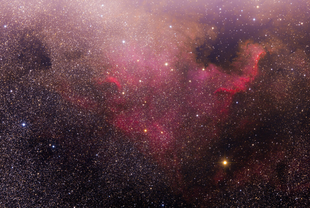 Vibrant Nebula Wallpaper: Stunning Pink and Red Galaxy Background