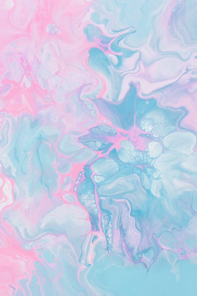 Vibrant Pink and Blue Liquid Stain Wallpaper - Abstract Background