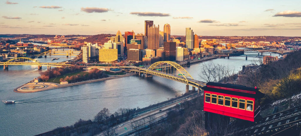 Stunning Pittsburgh Skyline Wallpaper: Mid-Morning Views & Iconic Bridges