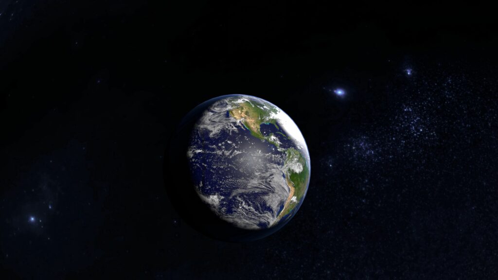 Stunning Planet Earth Wallpaper: Cosmos & Stars Background