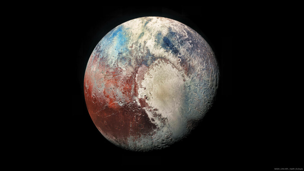 Vibrant Pluto Wallpaper: Stunning NASA Exploration Background