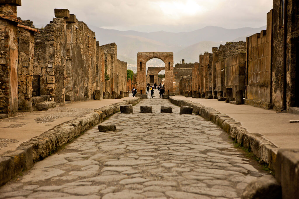 Explore Pompeii Ruins: Stunning Ancient Streets & Historic Architecture Wallpaper