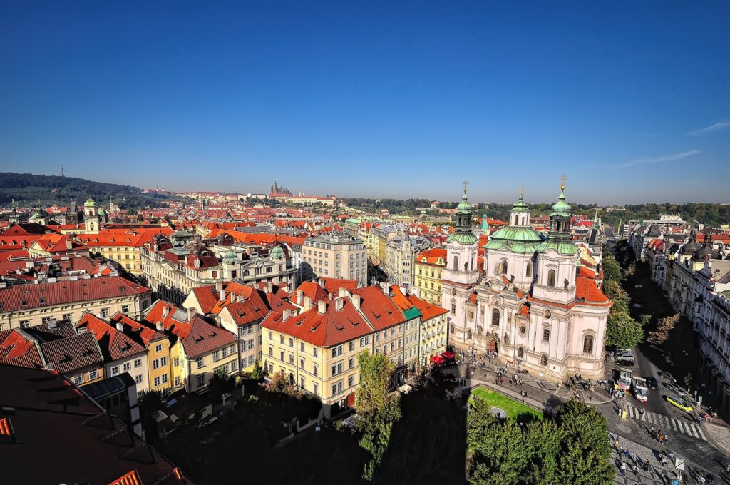 Stunning Prague Cityscape Wallpaper with Historic Architecture