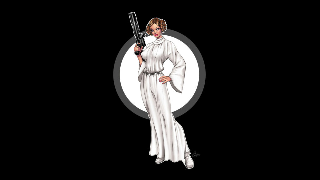 Stunning Princess Leia Wallpaper - Iconic Star Wars Design