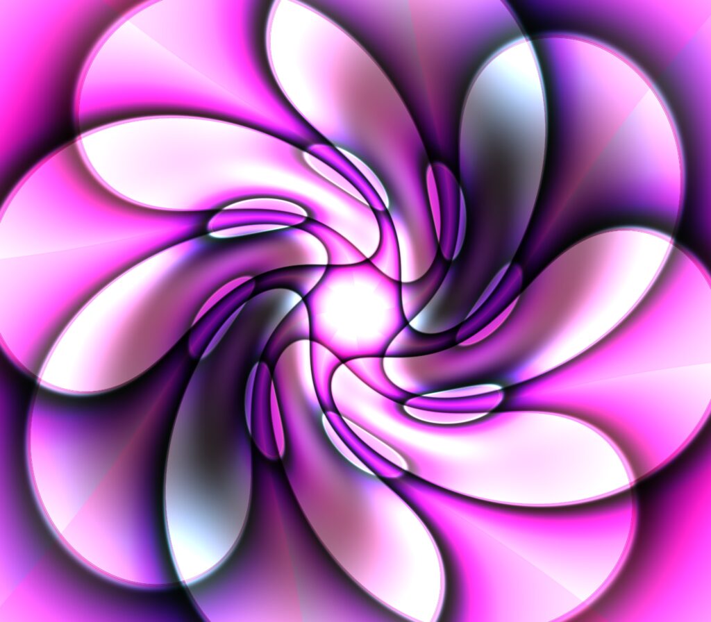 Captivating Purple-Pink Fractal Wallpaper: Dynamic Abstract Design