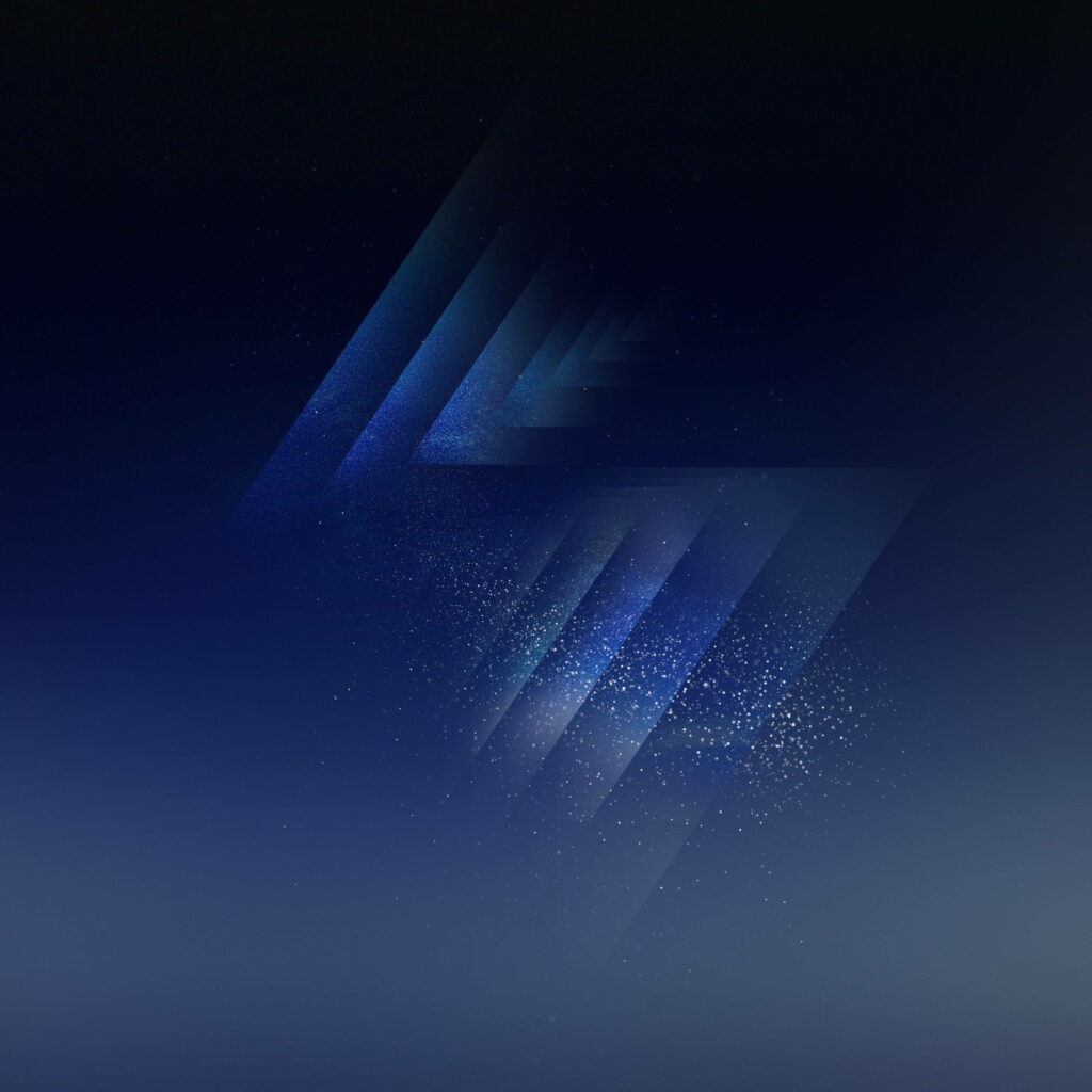 Mesmerizing QHD Abstract Wallpaper: Blue Glitter & Geometric Shapes